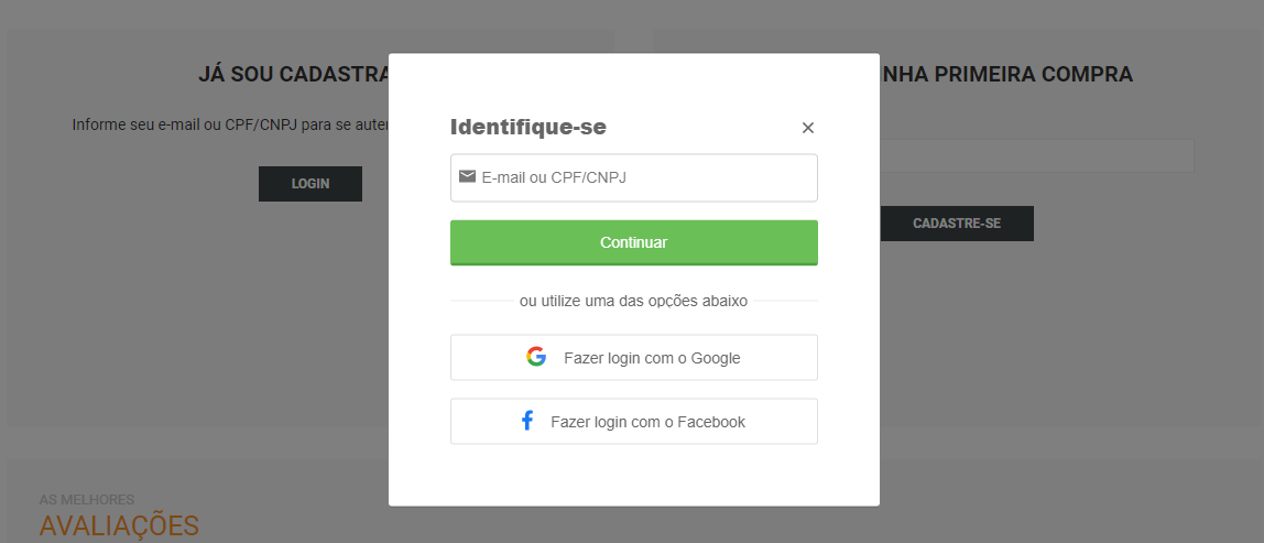 Como funciona o login com o Facebook