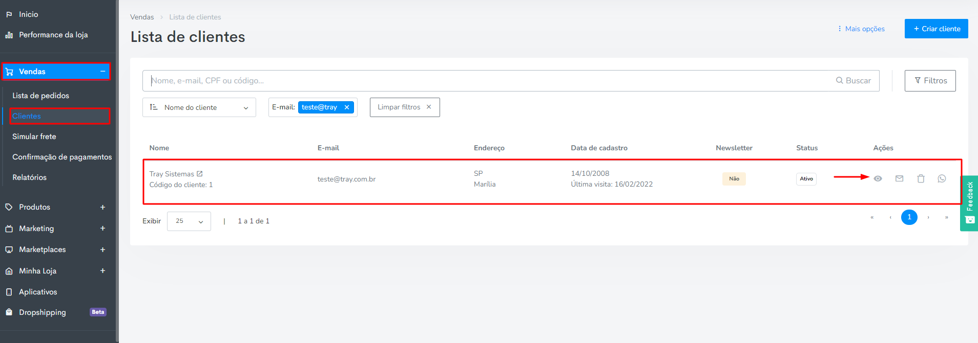 Como Visualizar O Histórico De Pedidos Dos Seus Clientes Tray Tecnologia Em Ecommerce Ltda 9512