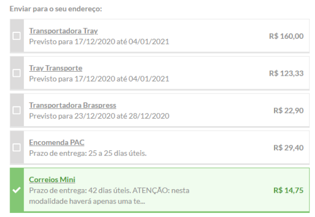 Como Realizar A Integração Com O Correios Mini Envios Tray Tecnologia Em Ecommerce Ltda 3103