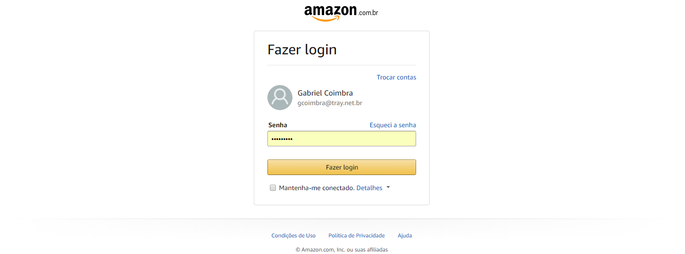 Criação de Contas e Login